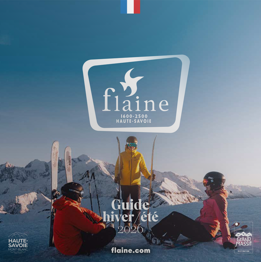 Une de la brochure annuelle 2026 de Flaine